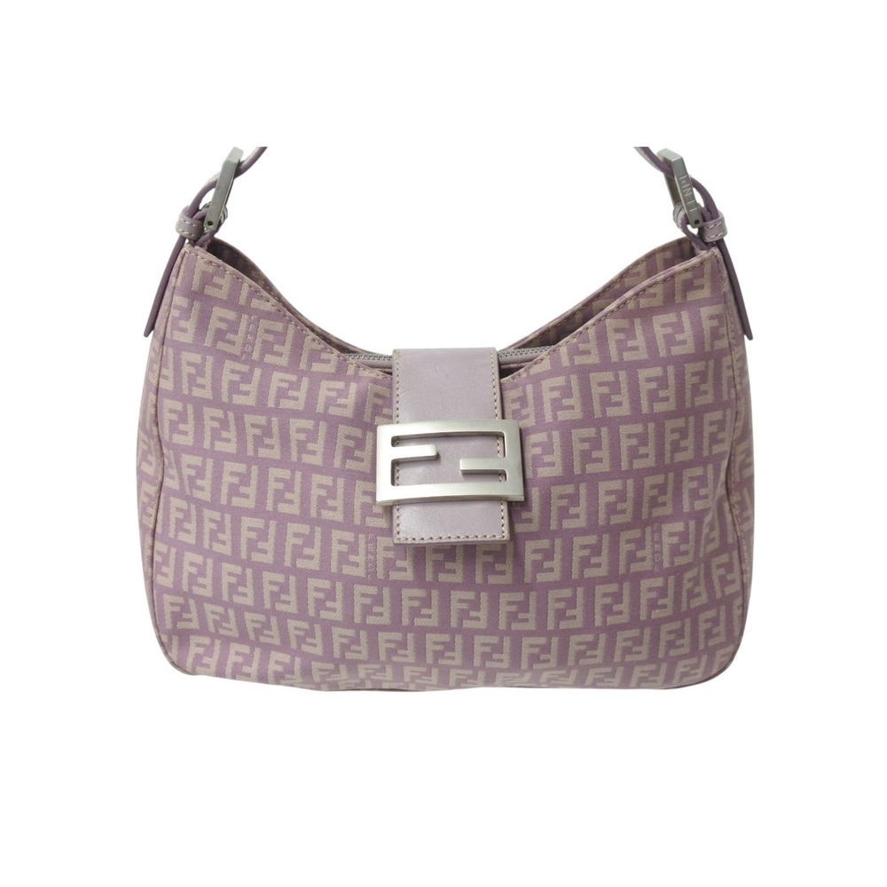 Fendi Purple Bucket Shoulder Leather Mamma Hobo Bag One Canvas Hobo Zucchino